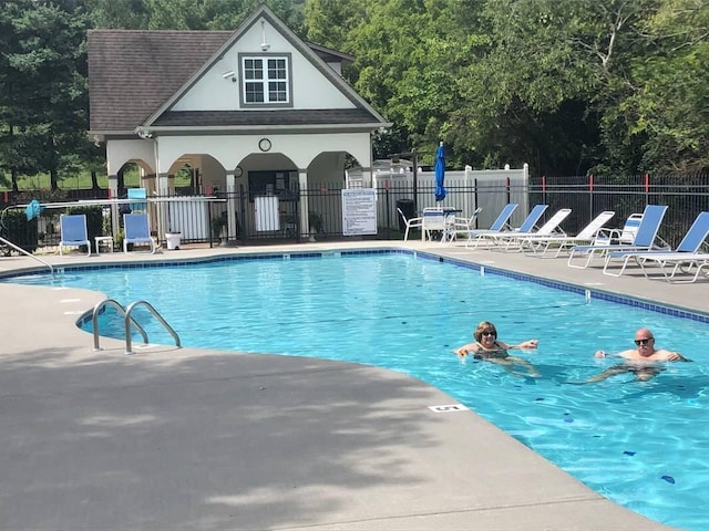 view of pool with a patio area