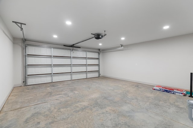 2490 Stream View Ln, Morristown, TN 37814 - garage featuring a garage door opener and recessed lighting