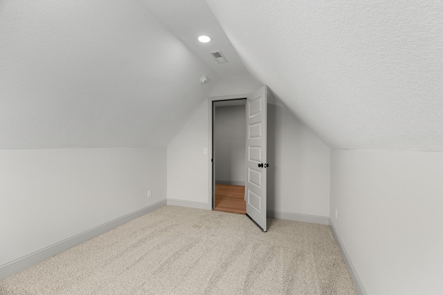 2490 Stream View Ln, Morristown, TN 37814 - bonus room featuring lofted ceiling, carpet floors, recessed lighting, and a textured ceiling