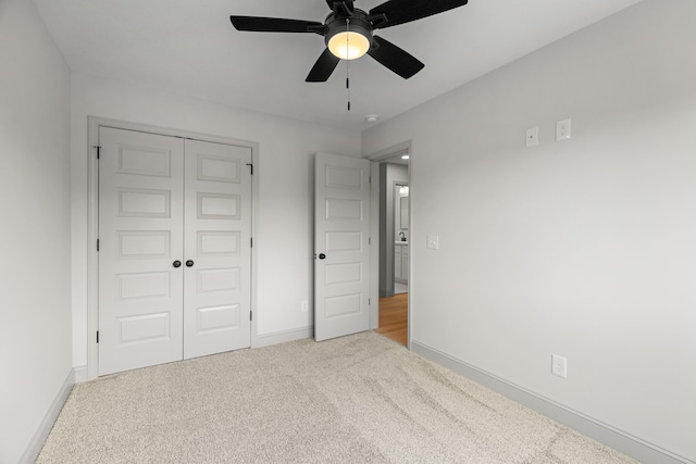 2490 Stream View Ln, Morristown, TN 37814 - unfurnished bedroom featuring carpet, a closet, and ceiling fan