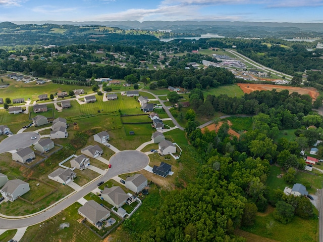 2490 Stream View Ln, Morristown, TN 37814 - aerial overview of property's location with a mountain backdrop
