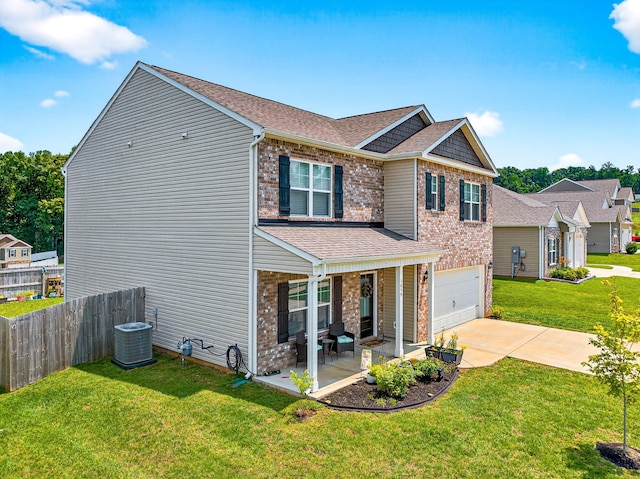 3059 Berna Way, Morristown, TN 37814 - view of front facade with an attached garage, concrete driveway, brick siding, and roof with shingles
