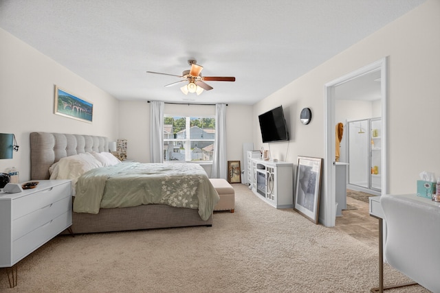 3059 Berna Way, Morristown, TN 37814 - bedroom with carpet, ceiling fan, and ensuite bathroom