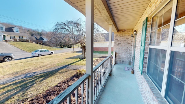 balcony with a porch