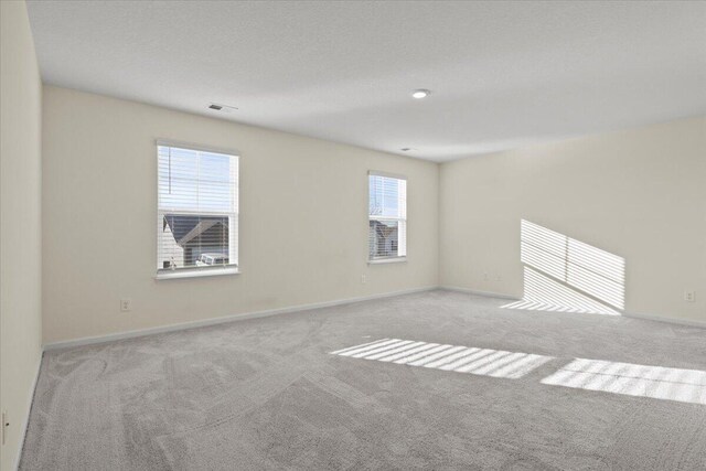 carpeted empty room with a wealth of natural light