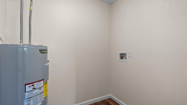 1302 Chestnut St, Kingsport, TN 37664 - utility room with electric water heater