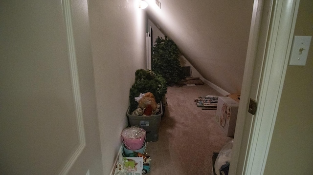 976 Bridgeview Hills Dr, Dandridge, TN 37725 - stairway with carpet floors and lofted ceiling