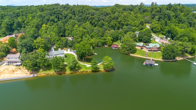 976 Bridgeview Hills Dr, Dandridge, TN 37725 - aerial view of a nearby body of water and a heavily wooded area