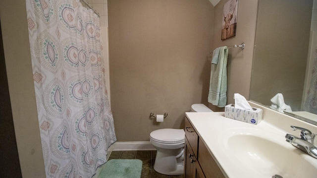 976 Bridgeview Hills Dr, Dandridge, TN 37725 - full bath featuring vanity, tile patterned flooring, and a shower with shower curtain