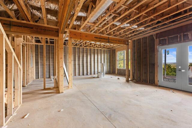 misc room with french doors