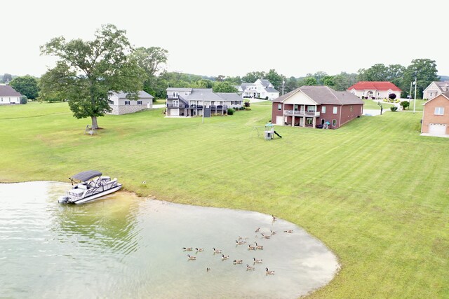 558 Peninsula Pt, Rutledge, TN 37861 - aerial perspective of suburban area featuring a large body of water