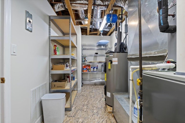4018 Eagles Nest Dr, Morristown, TN 37813 - utility room featuring water heater and heating unit