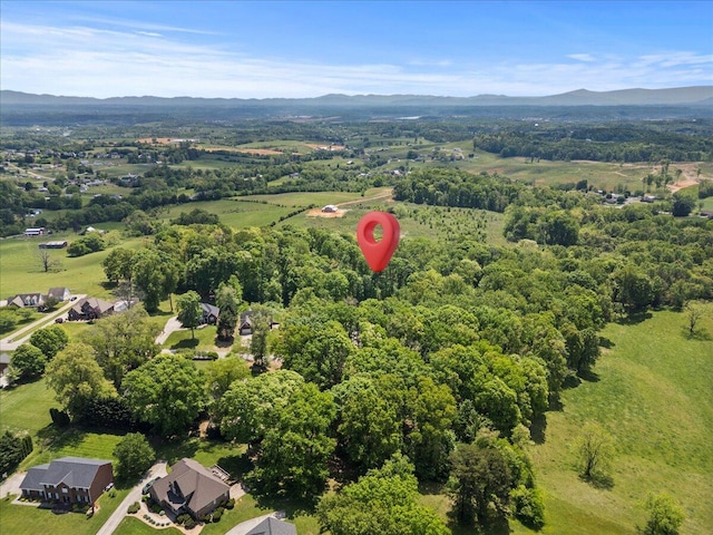 4018 Eagles Nest Dr, Morristown, TN 37813 - aerial view of property's location with a mountain backdrop