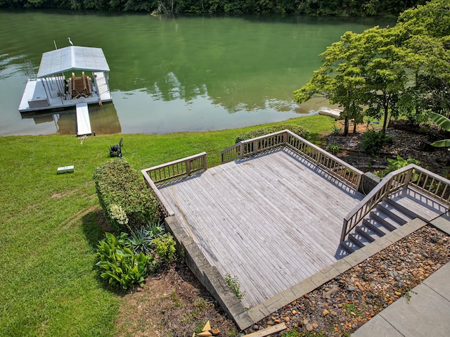 792 Hopper Blf, Rutledge, TN 37861 - dock with a water view and a yard
