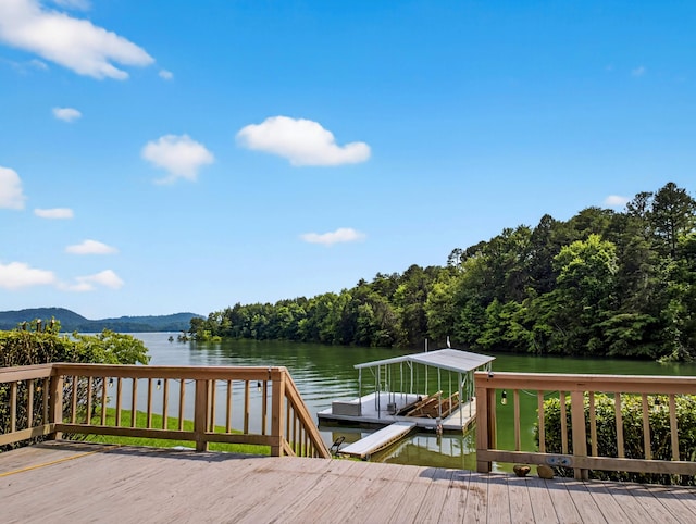 792 Hopper Blf, Rutledge, TN 37861 - dock area featuring a water view and a forest view