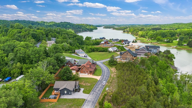 855 Blue Herring Way, Sevierville, TN 37876 - drone / aerial view of a nearby body of water and a heavily wooded area