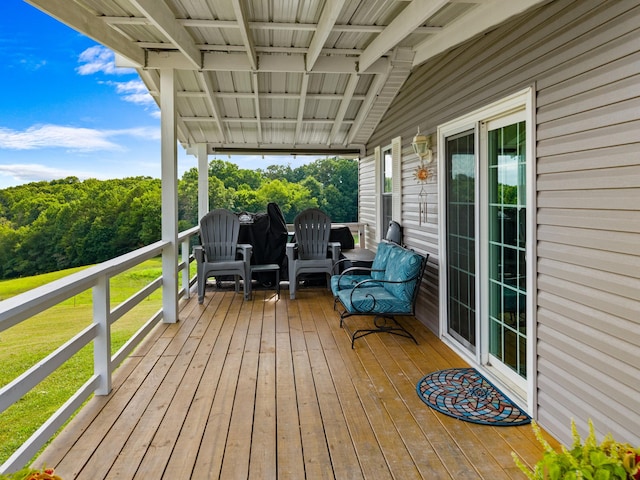 1438 Shannons Little Mtn Rd, Morristown, TN 37814 - view of wooden terrace