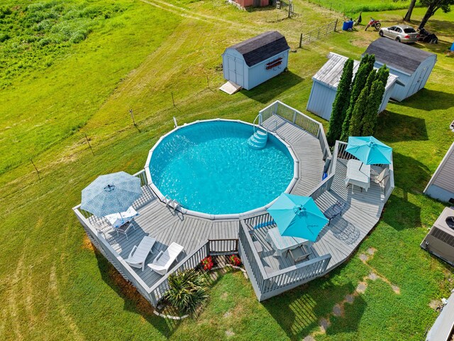 1438 Shannons Little Mtn Rd, Morristown, TN 37814 - drone / aerial view of a pool area