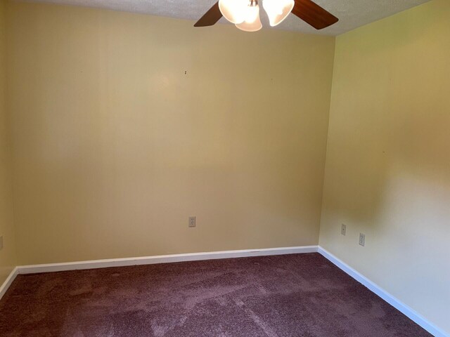 1412 Secreretariat Dr, Morristown, TN 37814 - unfurnished room featuring ceiling fan, dark colored carpet, and baseboards