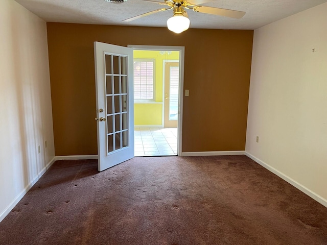 1412 Secreretariat Dr, Morristown, TN 37814 - spare room featuring carpet floors, ceiling fan, and baseboards