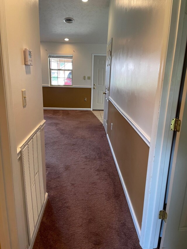 1412 Secreretariat Dr, Morristown, TN 37814 - corridor with carpet flooring, baseboards, a textured ceiling, and recessed lighting