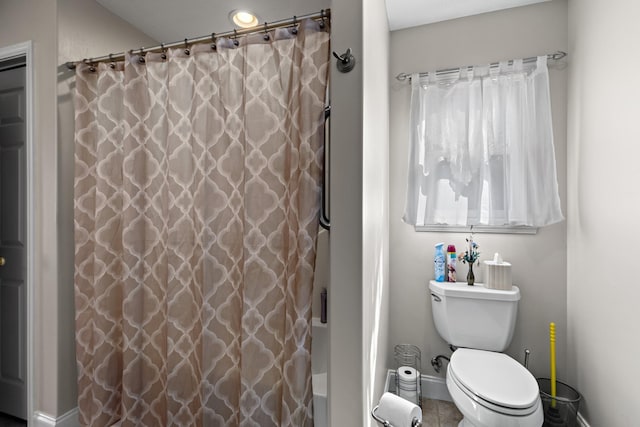 5704 Long Creek Rd, Morristown, TN 37813 - full bath with shower / bathtub combination with curtain and tile patterned floors
