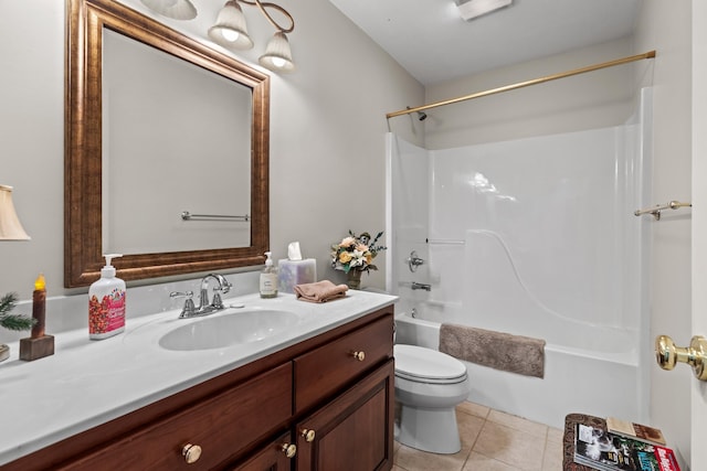 5704 Long Creek Rd, Morristown, TN 37813 - full bathroom featuring vanity, bathing tub / shower combination, and tile patterned floors