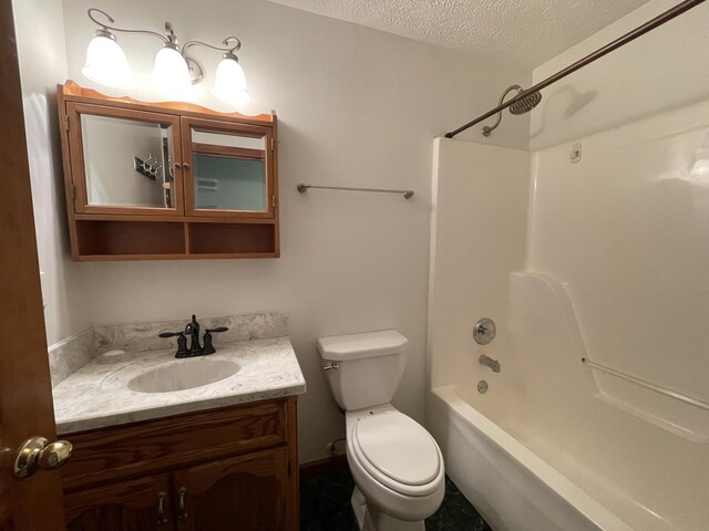 1830 Pheasant Crossing Dr, Dandridge, TN 37725 - full bath with vanity, a textured ceiling, and tub / shower combination