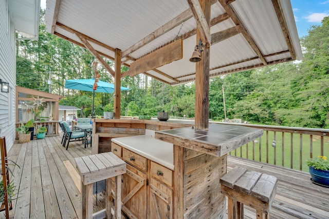 1216 Winding Dr, Sevierville, TN 37876 - view of wooden deck