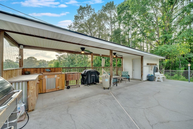 1216 Winding Dr, Sevierville, TN 37876 - view of patio / terrace featuring ceiling fan