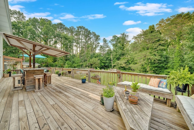1216 Winding Dr, Sevierville, TN 37876 - deck featuring an outdoor living space