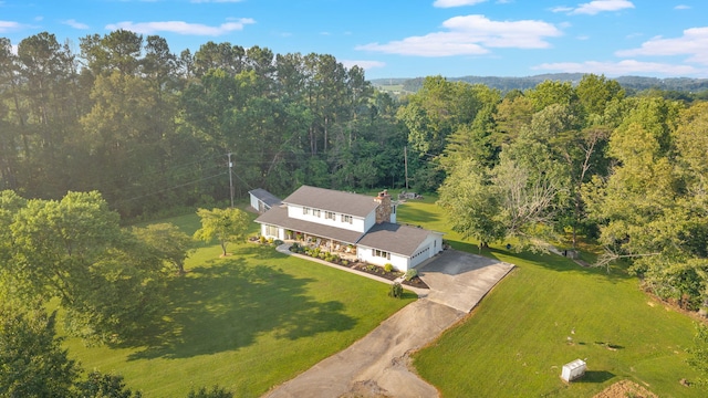 1216 Winding Dr, Sevierville, TN 37876 - view from above of property featuring a heavily wooded area