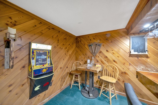 1216 Winding Dr, Sevierville, TN 37876 - dining space featuring wooden walls