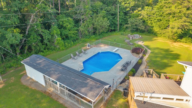 1216 Winding Dr, Sevierville, TN 37876 - bird's eye view of a pool