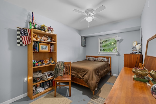 1116 Patterson St, Dandridge, TN 37725 - bedroom featuring baseboards and a ceiling fan