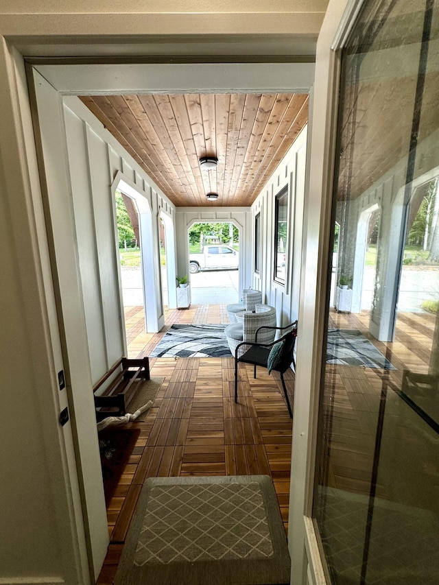 view of patio with covered porch
