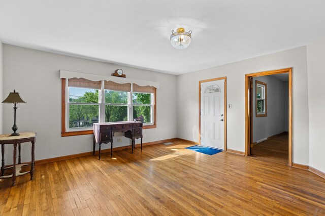 122 Highland Ave, Bulls Gap, TN 37711 - foyer entrance featuring light wood-style flooring and baseboards