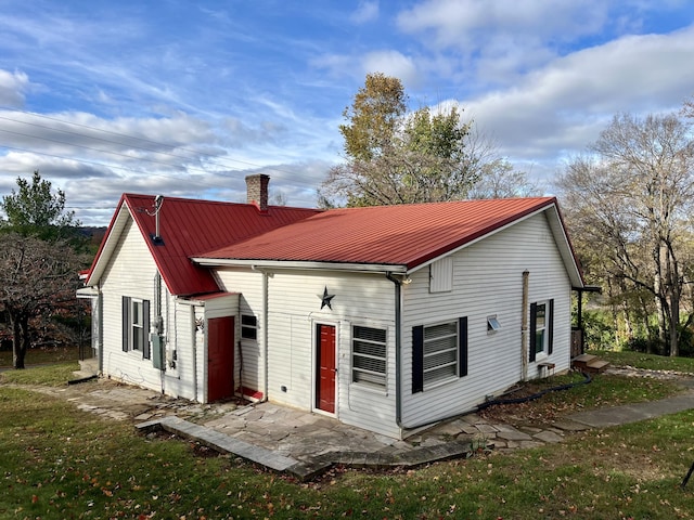 view of back of property