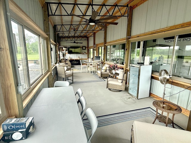 view of sunroom