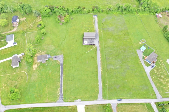 aerial view with a rural view