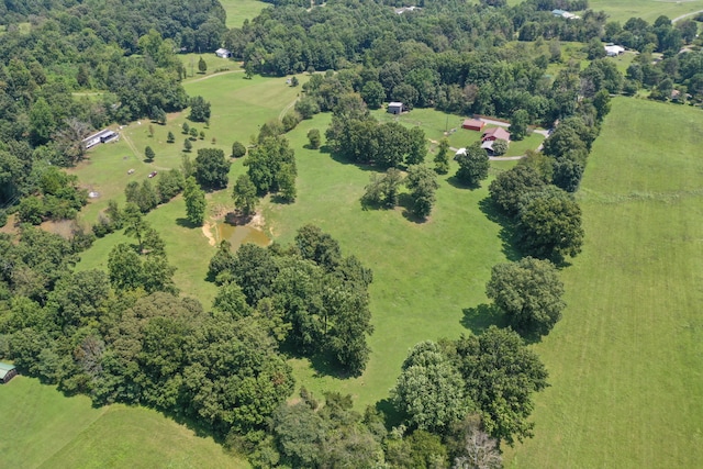 aerial view featuring a rural view