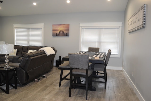 dining room featuring hardwood / wood-style floors