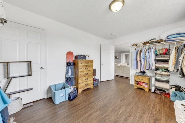 spacious closet featuring wood finished floors