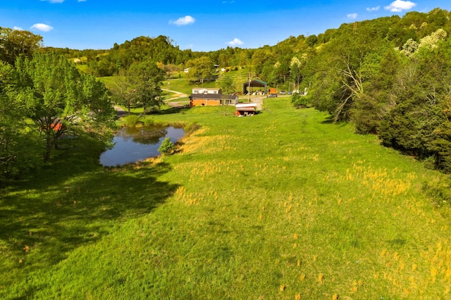 2757 Bethel Rd, Morristown, TN 37813 - aerial view of property and surrounding area featuring a heavily wooded area and a nearby body of water