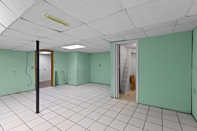 2757 Bethel Rd, Morristown, TN 37813 - finished basement with a drop ceiling