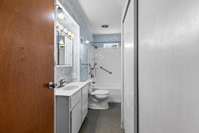 2757 Bethel Rd, Morristown, TN 37813 - bathroom featuring toilet, vanity, and bathing tub / shower combination
