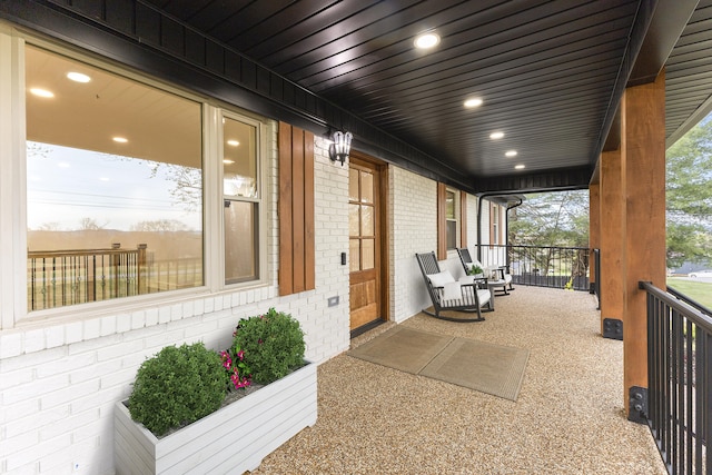 300 Victor Ln, Whitesburg, TN 37891 - view of patio / terrace with covered porch