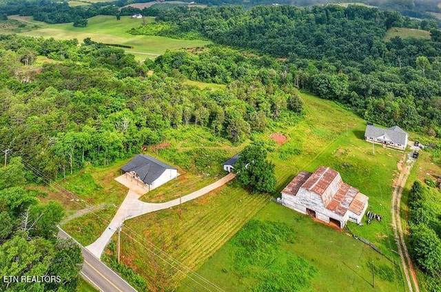 1570 W Dumplin Valley Rd, Dandridge, TN 37725 - bird's eye view of a heavily wooded area