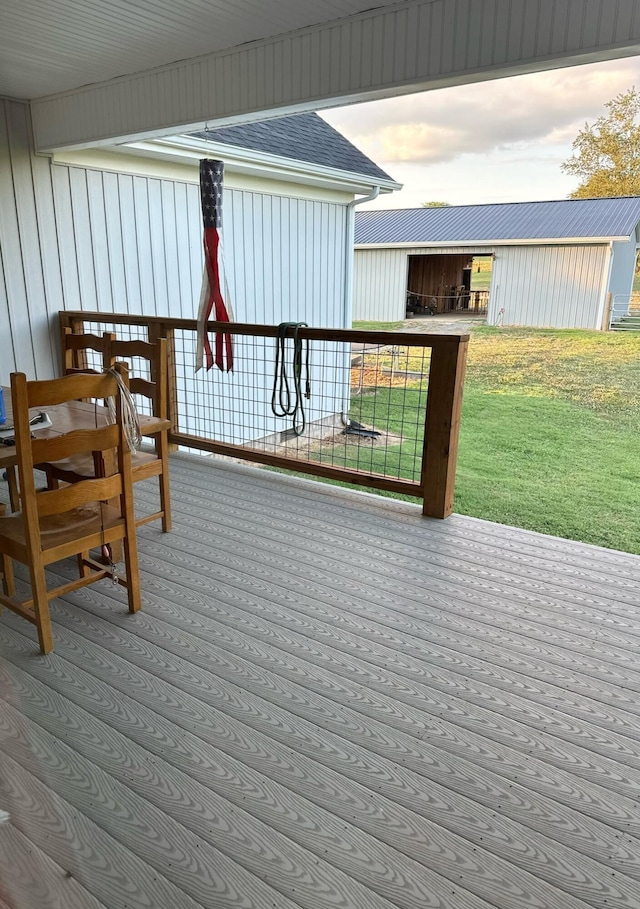 view of wooden terrace