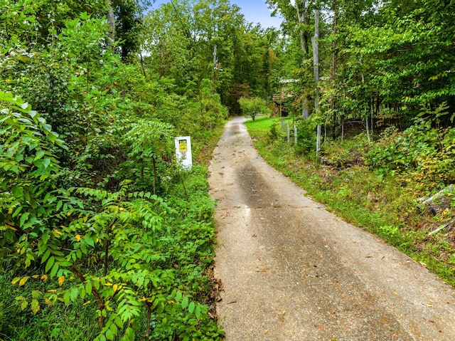 view of road